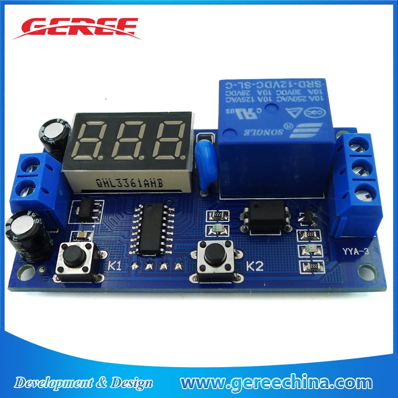 GEREE On/Off Delay Relay Module 12V Relay 
