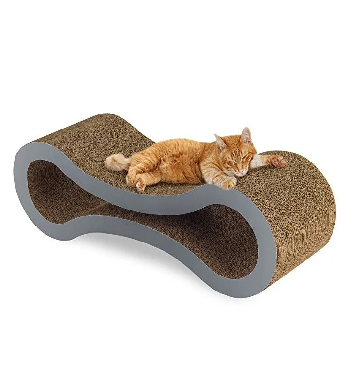 Jumbo Cat Scratcher Lounge Sofa Scratcher Cat Toy with Catnip Alibaba