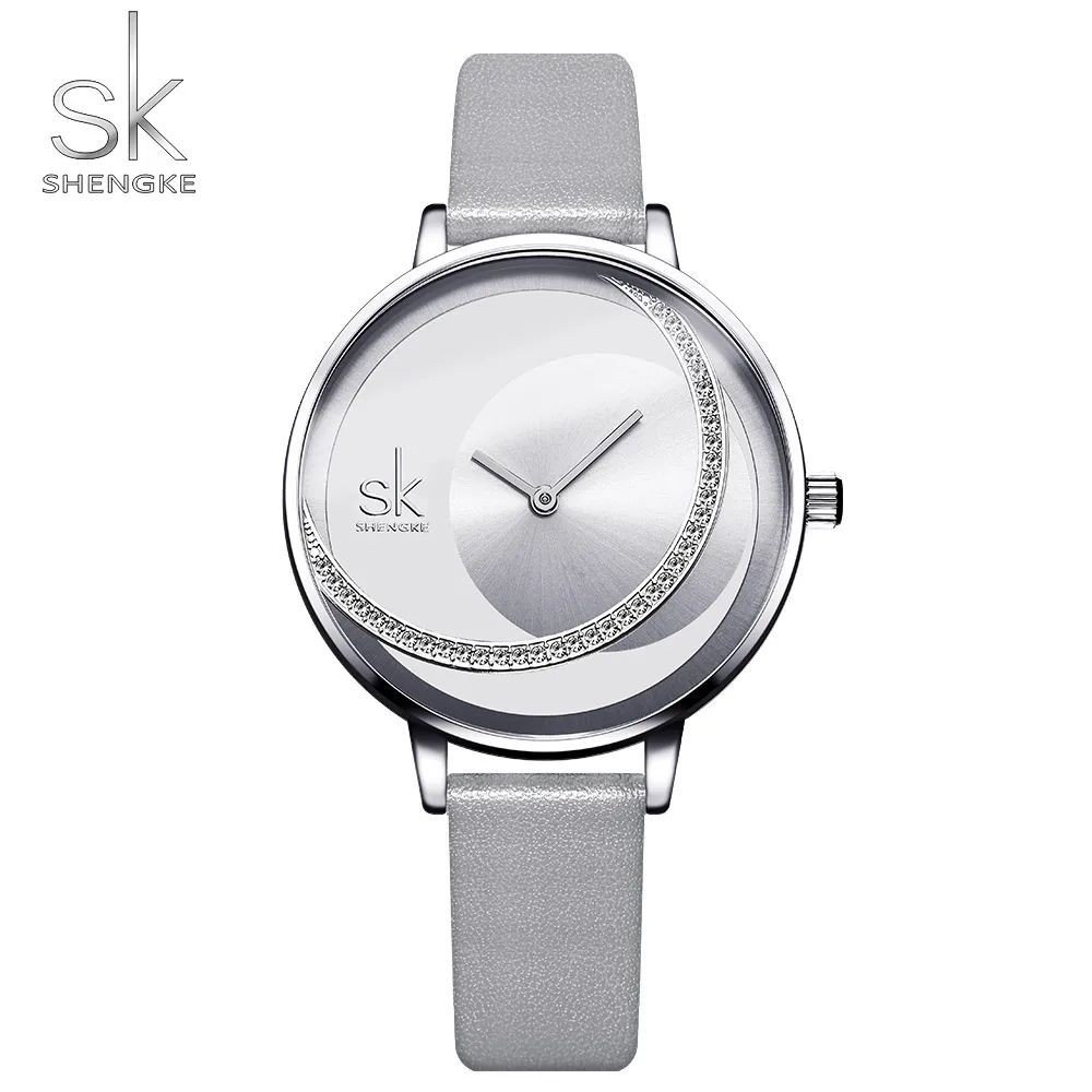 Amazon.com: SK SHENGKE Female Mesh Watches Simple Face Stainless Steel Back  Case Fashion Ladies Wristwatch (0139 Brown) : Clothing, Shoes & Jewelry