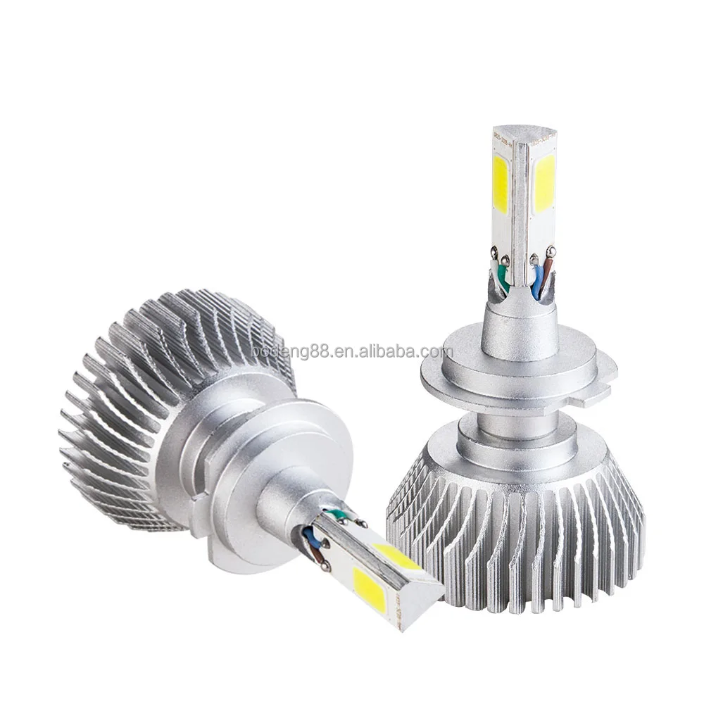 Самые яркие фары на рынке T3 H7 H4 H1 H9005 H9006 881 36 Вт светодиодная фара с 3 сторонами Светодиодная лампа для фар