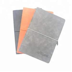 Custom Printed A5 B5 A6 Journal Hardcover Planner Soft PU Cover Office Notebook Strap Loose-leaf Binding Leather Notebooks Gift