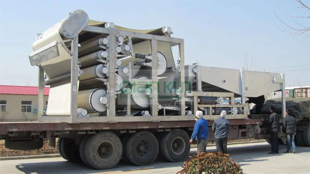 Sludge Dewatering Belt Press Sludge Dewatering Filter Machine for ...