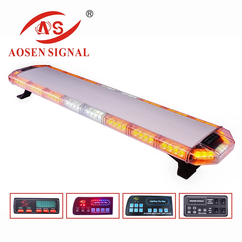 CE R65 LED Emergency Warning Strobe Light bar Amber