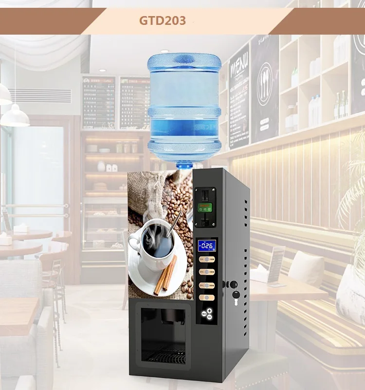  DIOSTA Coffee Maker, Smart Commercial Self Coin Payment, 3  Flavor Instant Hot Coffee Vending Machine Coffeemaker, Automatic Cup Drop  System: Industrial & Scientific