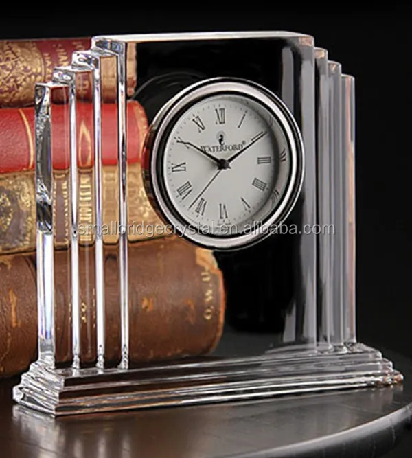 Fashion crystal table clock for home decoration