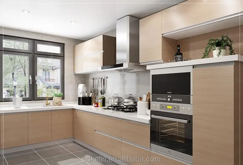 
Современный модульный деревянный кухонный шкаф из МДФ хорошего качества 