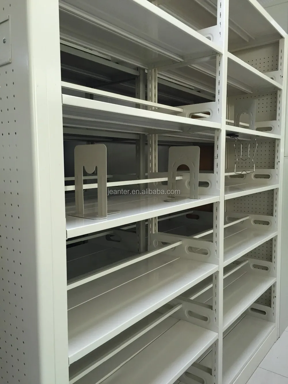 Двухсторонняя мебель для библиотеки, стальная книжная полка, школьная книжная стойка, книжный шкаф для библиотеки