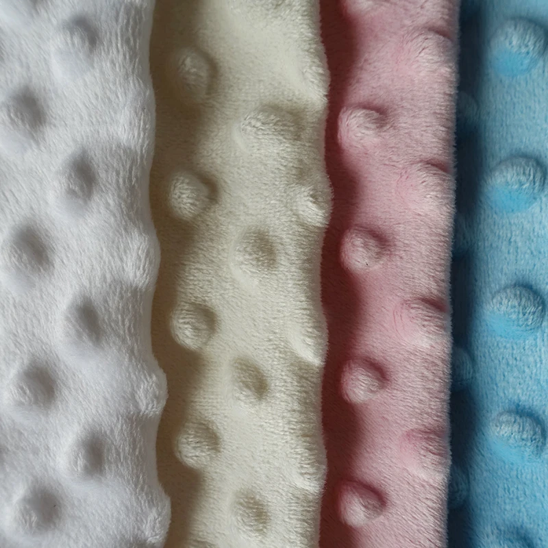 
Модный дизайн 2019, супермягкий бархат в горошек minky для игрушек и одеял 