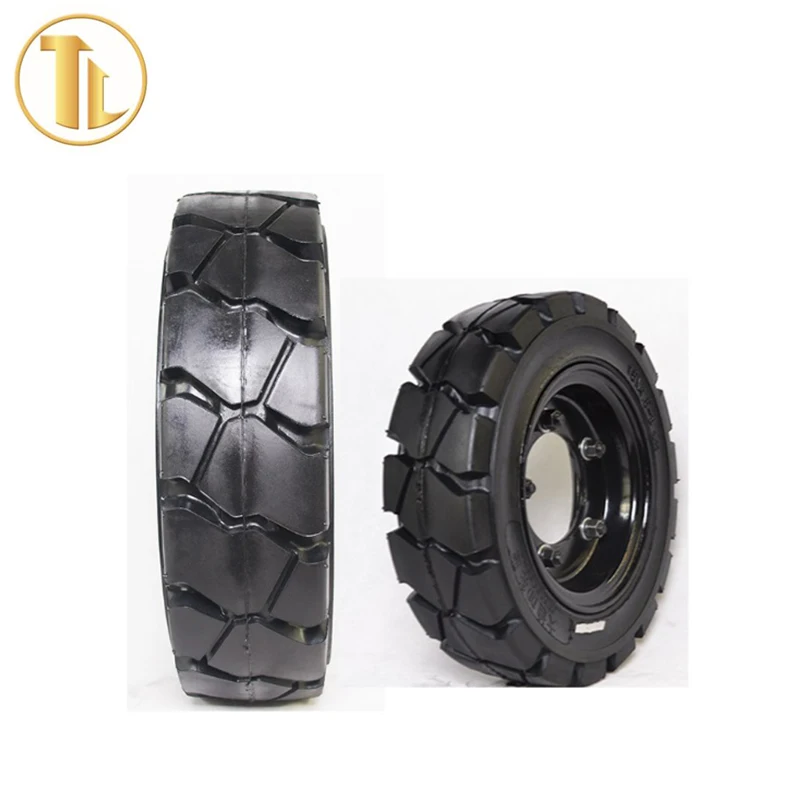 Резиновая сплошная шина 8,25-15 6,50-10 7,00-12, сплошная шина для вилочного погрузчика