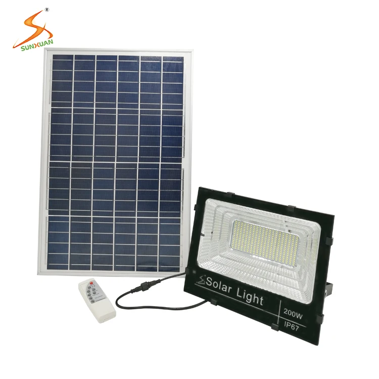 High brightness long life waterproof 200w solar power led flood light