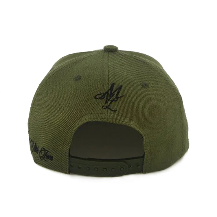 High Quality Custom Metal Plate Snapback Hat  Unisex Wholesale Customization