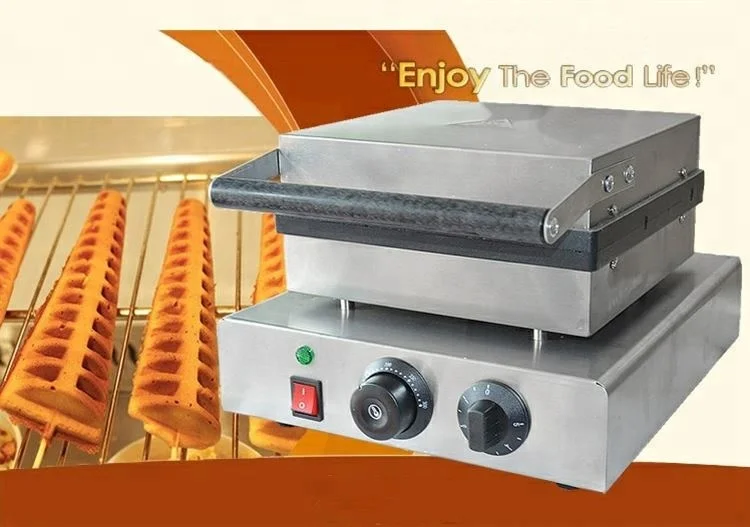 Newest Commercial Electric Waffle Maker /Automatic Lolly Waffle Maker Lollipop Waffle Machine with Good Quality - Image 6
