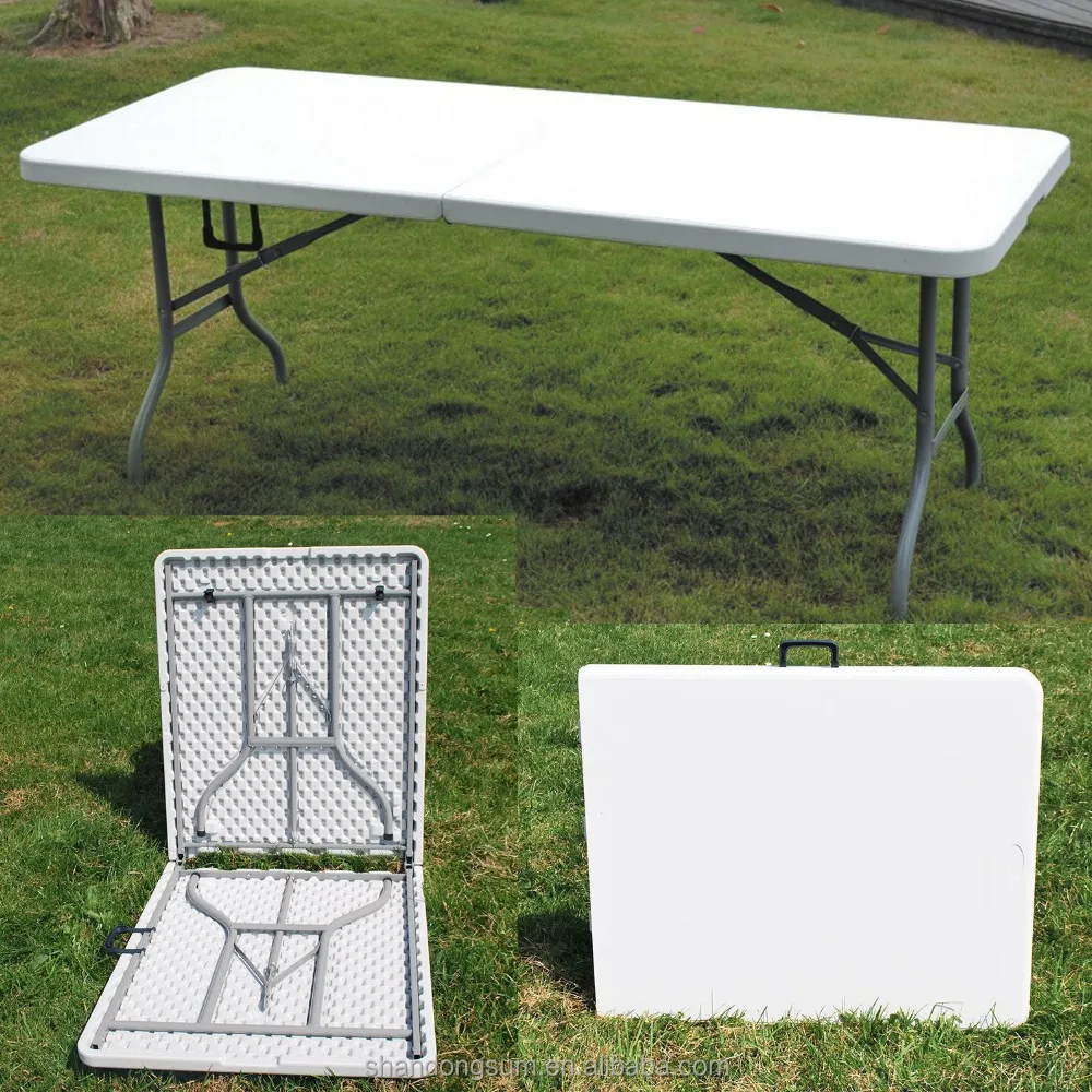 180 x 60 cm 6FT Heavy Duty pieghevole tavolo portatile per campeggio giardino Party Catering 