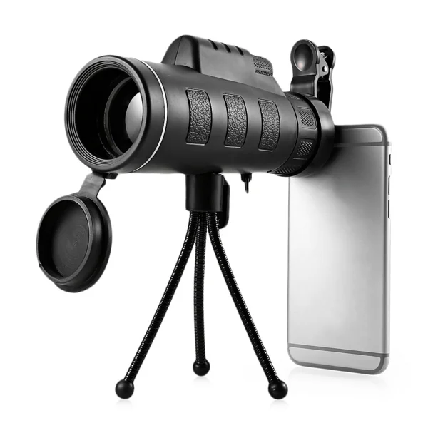 40X60 Monocular Optical HD Lens Telescope Tripod Mobile Phone Clip monocular telescope for smartphone spotting scope phone scope best gadgets 2019 night vision binoculars night vision scope 