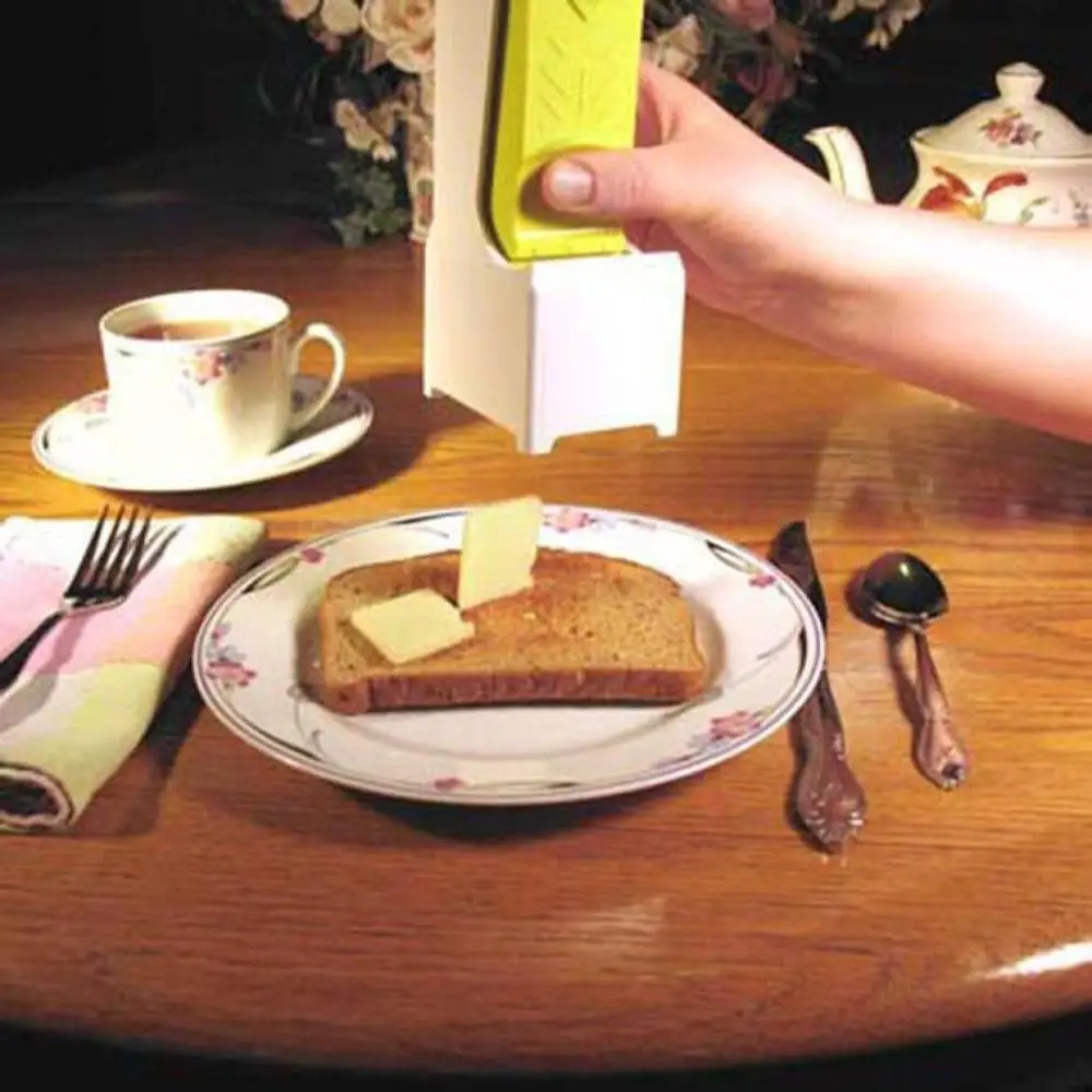 Butter Cheese Slicer One Click Stick Butter Cutter with Stainless Steel Blade Home Kitchen