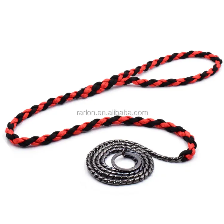 New Design 21 Colors Paracord Handmade Retractable Dog Show Leash