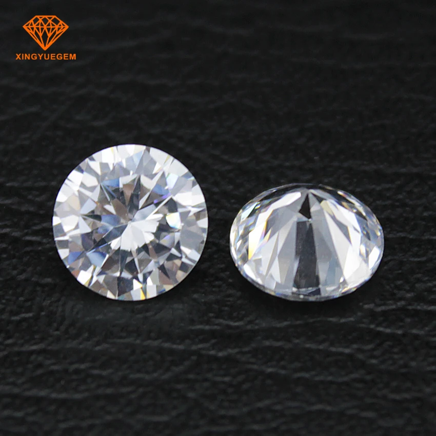 10pcs Round Cut AAAAA Cubic Zirconia Stones - Loose CZ Synthetic Gemstones For Jewelry Making, 7.0mm Pink