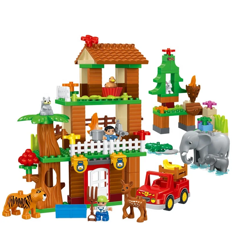 GOROCK 3 Style Animals Paradise Zoo Designer Building Blocks Sets Toys for Children Birthday Gifts