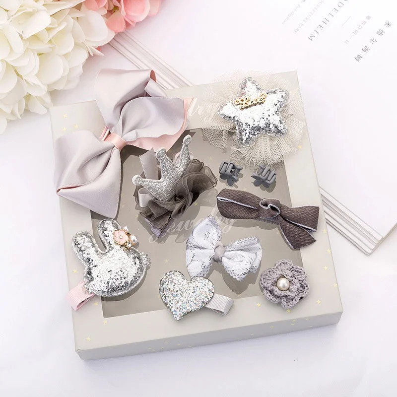 Детские комплекты аксессуаров для волос, заколки, ювелирные изделия, оптовая продажа, головной убор, корейские заколки, корона, аксессуары для волос