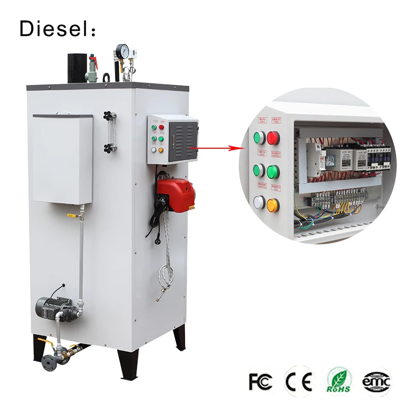 Паровой котел с газовым и дизельным топливом парогенератор промышленного использования
