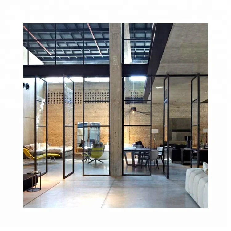 Office Hot Design Double Glazed Frameless Revolving Glass Door Interior Room Pivot Doors