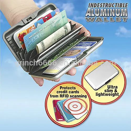 Piket Glans Voorwaardelijk Aluminum Wallets. Indestructible,Guard Aluminum Card Wallet - Buy Portefeuille  Aluminium Product on Alibaba.com