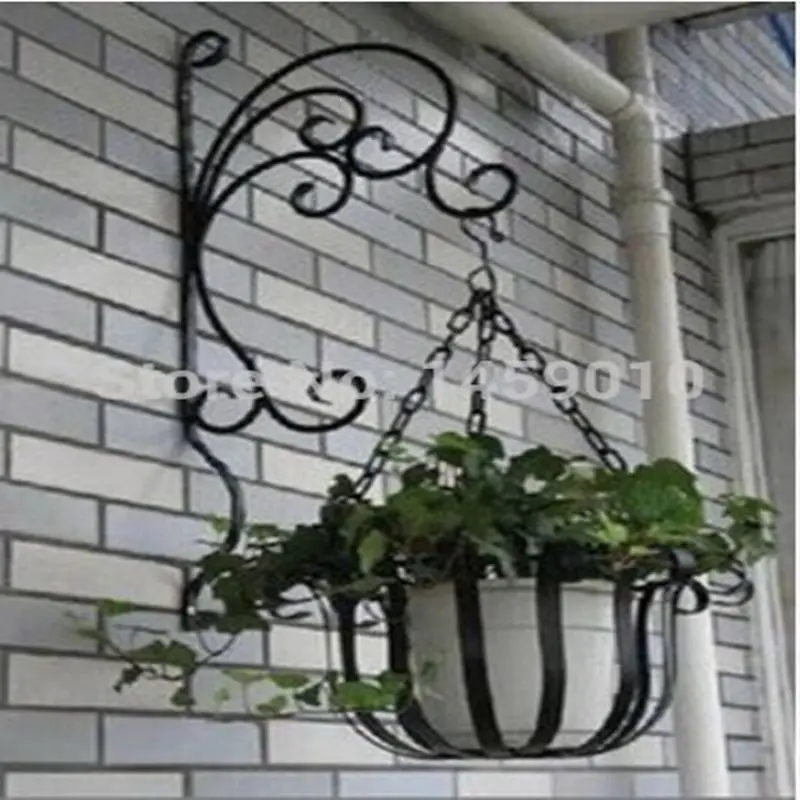 NEW arrival! wrought iron wall hanging pot rack basket