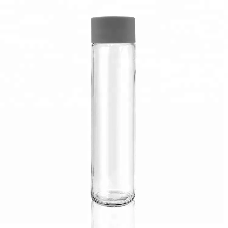800ml Clear Voss Glass Drinking Water Bottle: Ideal for Beverages