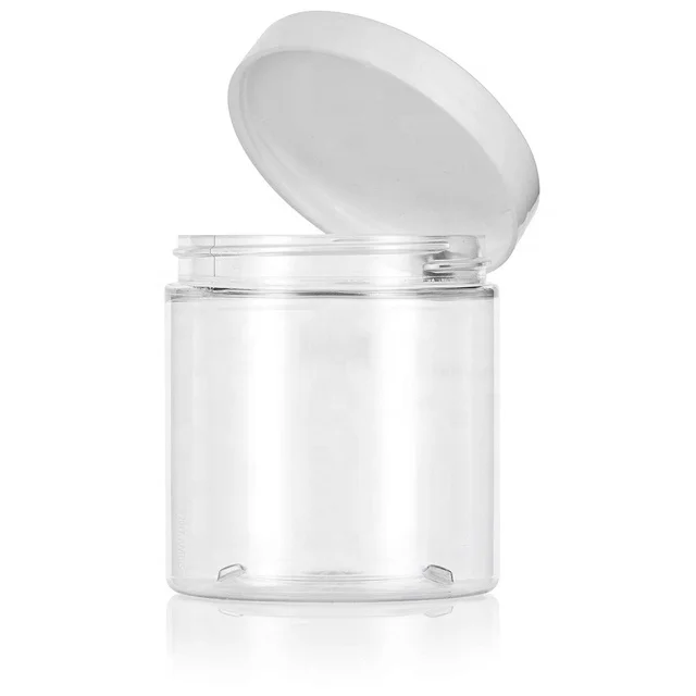 500ml Wide Mouth Clear Pet Ice Cream Jars Food Container Jars