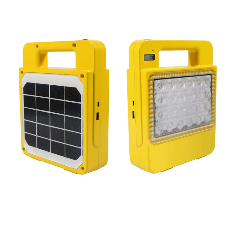 Zhongshan manufacturer 20 hours work high capacity 24ah chargeable 30w 50w portable emergency solar led flood light