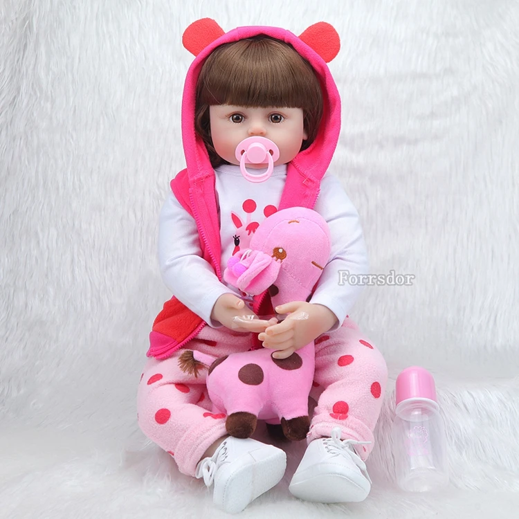 58cm Silicone Reborn Baby Dolls Boneca Reborn Realista Fashion Doll for  Princess Child Gift Latest New Bebes