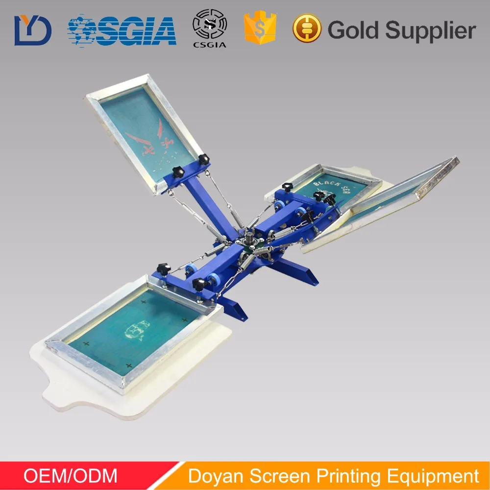 トップセラー低価格シルクスクリーン印刷機4色1ステーション| Alibaba.com