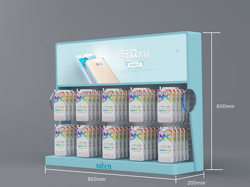Easy Assembly Battery Display Rack Retail Hanging Display Stand