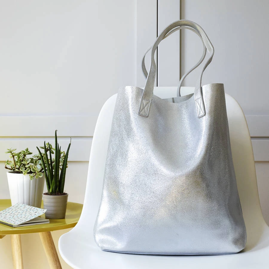 silver tote bolsa uk