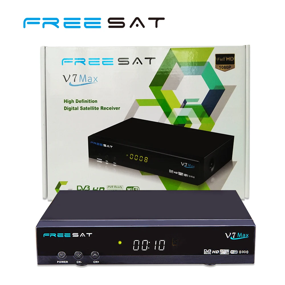 Freesat V7 Max Dvbs2 1080 P Livraison À Air Set Top Box Récepteur