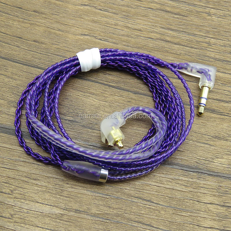 Mmcx Braided Silver Plated Headphone 