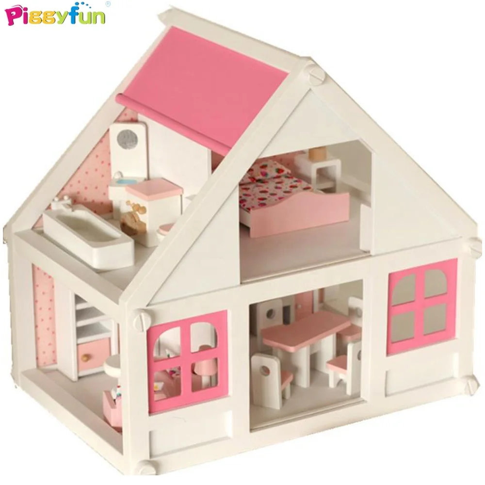 Top Sale Wooden Toy Doll House for Kids AT12113