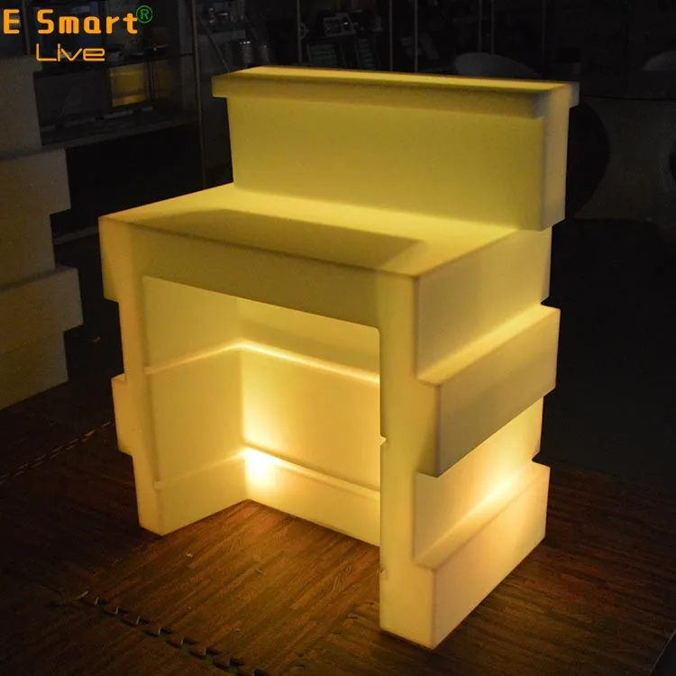 Outdoor Led Bar Furniture Hotel Light Up Party Bar Display Drink