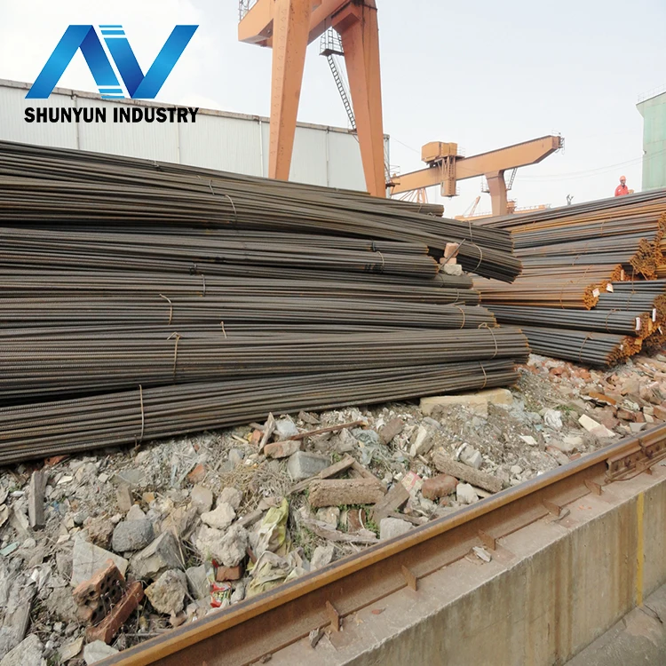 Высокопрочные деформированные стальные арматурные железные стержни для строительства по заводской цене