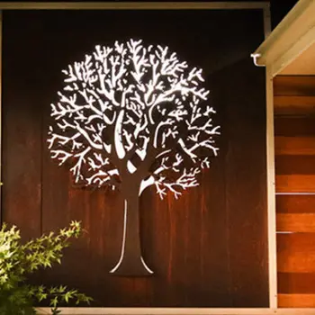Contemporary design wall metal tree art for interior decoration