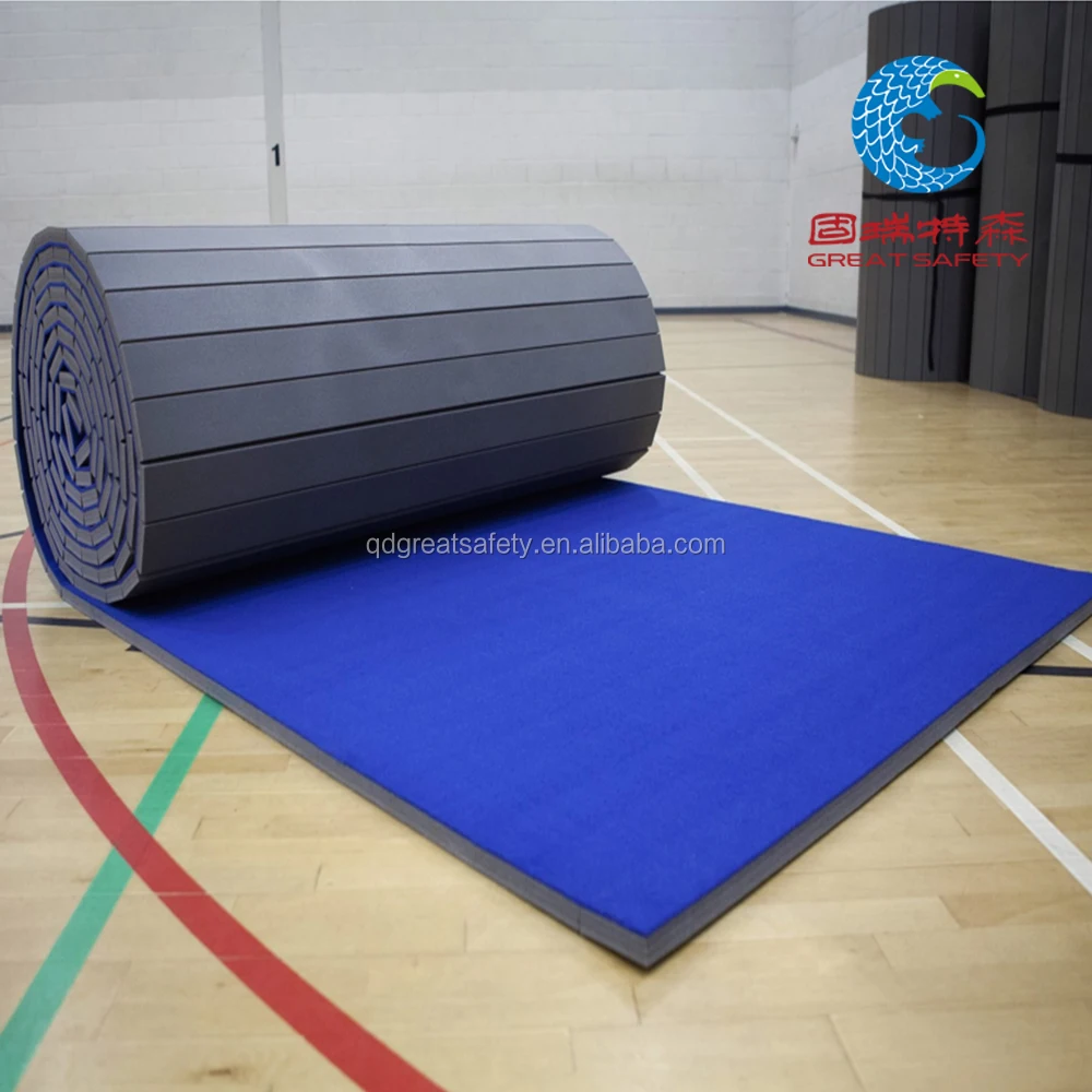 Flexible Gymnastics Roll Mats Customizable Durable