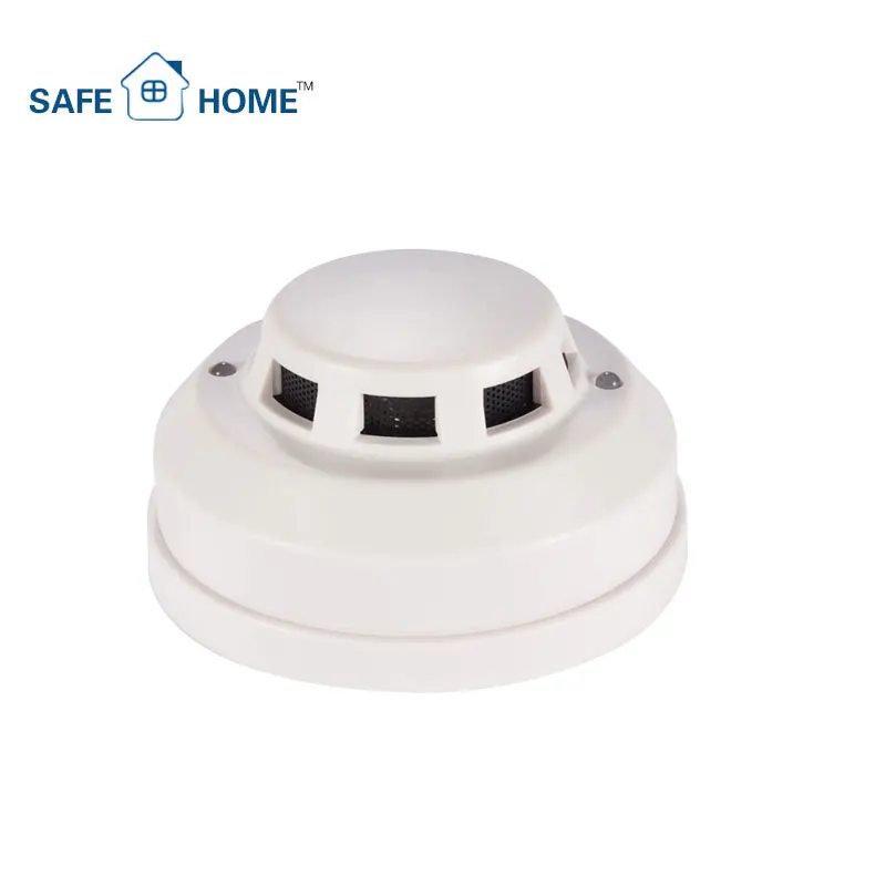 Combined Smoke Heat Detector and Relay Based Four Wires 12V White Optical