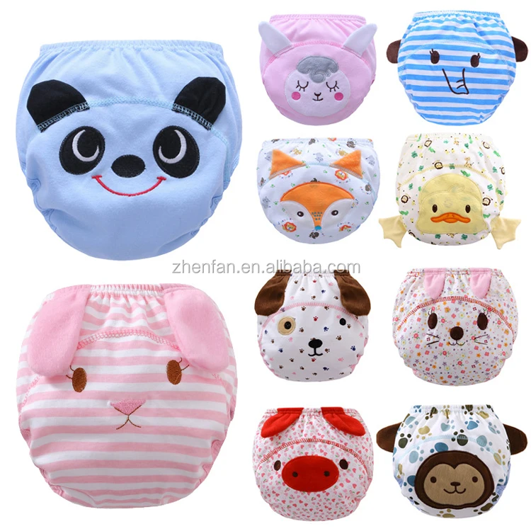 2024 New Design Animal Pattern 3 Layers Waterproof 100%cotton Baby Diaper