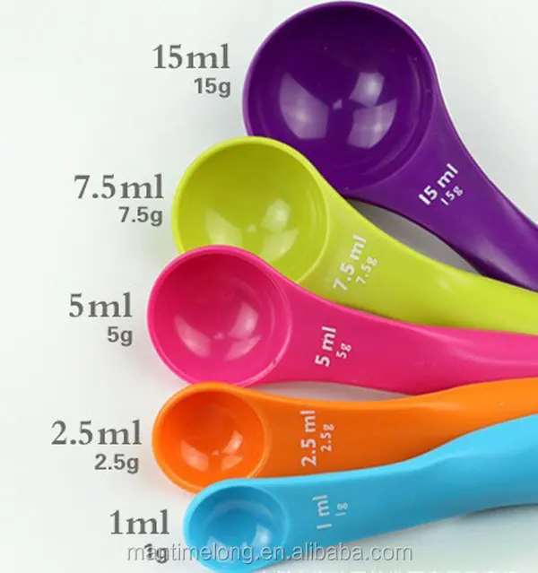 5ml Plastic Scoop 2.5g Measuring Spoon 2.5 Gram Measuring Tool for