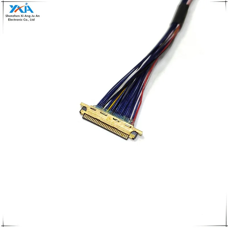 Source Factory Custom 40 pin lvds cable 50 pin connector lcd lvds cable  assembly on m.