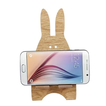 Support Téléphone Mignon Lapin - Base Antidérapante, Angle Réglable, Pour Bureau Ou Maison