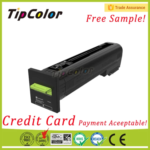 Compatible Toner Cartridge for Use in Lexmark Color Laser MFP CX825 CX860 CX820 Color Laser Printer
