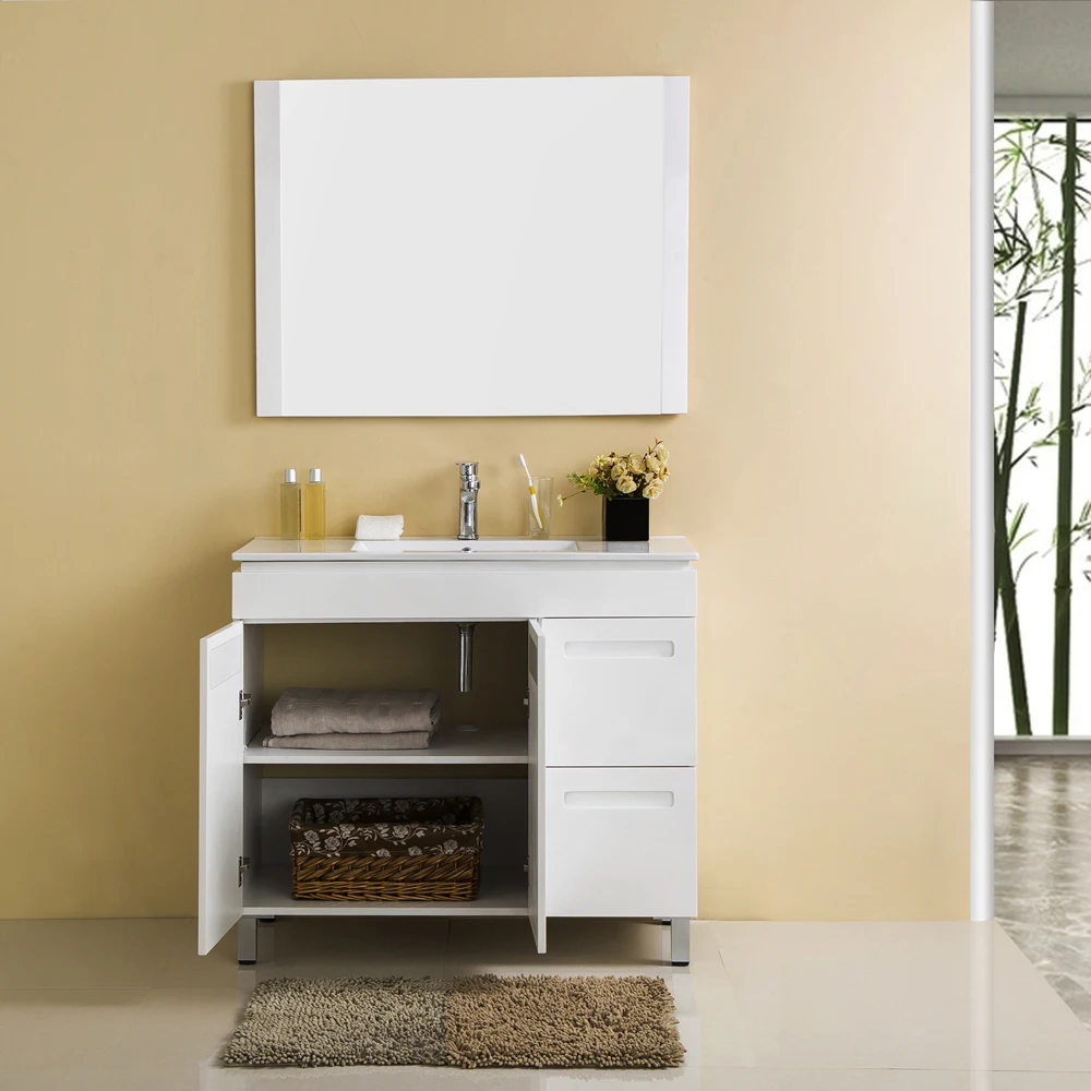 FSC Certified Bathroom Cabinet Floor Standing 2 Doors 2 Drawers Italian  Style Menards Restaurant Bathroom Vanities With Mirror, image size:1000x1000