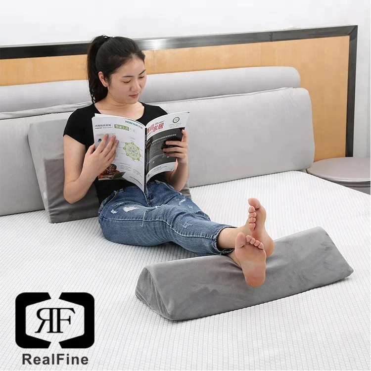 Triangle Shaped Folding Contour Leg Elevator Bed Wedge Memory Foam Pillow