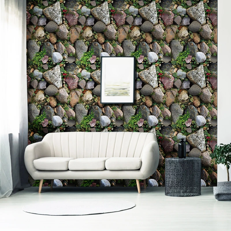 3d Realistic Stone Style Self-adhesive Wallpaper Bedroom Balcony Wall Decor  Stickers - Buy Wall Sticker,Self-adhesive Wallpaper,Wall Decor Stickers  Product on 
